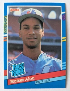MOISES ALOU, 1991 DONRUSS RATED ROOKIE #38, EXPOS - Picture 1 of 2