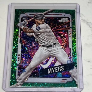 2024 Topps Cosmic Chrome Dane Myers’s Green Space Dust Refractor RC /75 Marlins - Picture 1 of 4