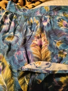 Vintage Handmade Peacock Pattern Apron - Picture 1 of 18