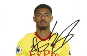 WATFORD: ANDRE GRAY SIGNED 6x4 PORTRAIT PHOTO+COA - Picture 1 of 1
