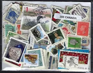 Kanada 300 verschiedene Briefmarken gestempelt - Bild 1 von 1