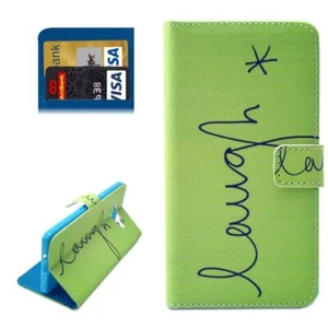 Etui na telefon komórkowy Etui na telefon komórkowy Samsung Galaxy A7 napis Laugh / Śmiech Zielone - Zdjęcie 1 z 6