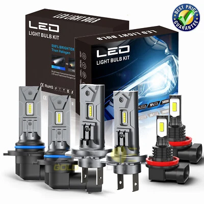 For Mazda 3 2004-2006 Combo LED Headlight Bulbs High Low Beam Fog Light Kit 6x Foto 1 de 4