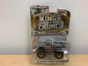 Greenlight “Kings Of Crunch” 1987 Chevrolet Silverado “Black Knight” RAW Chase - Picture 1 of 7