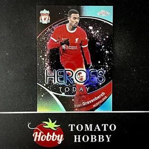 TOPPS CHROME LIVERPOOL TEAM SET 2023-24 RYAN GRAVENBERCH /99 AQUA HEROES - Picture 1 of 2