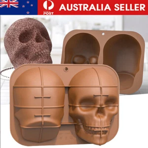 Large Realistic Silicone Skull Cake Mould DIY Baking Cake Mold Baking Decoration - Picture 1 of 16