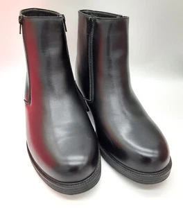 Propet Troy Men's Leather Boots Size 10, Winter Boot, Zip Closure, Black - Picture 1 of 8
