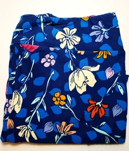 Leggings floreali blu a molla LuLaRoe TC2 alti e curvy2 (taglia 20-26) nuovi con etichette - Foto 1 di 8