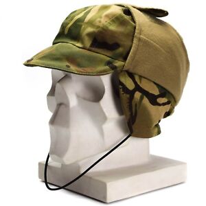 Genuine British Army MTP Camo Waterproof Gore Tex cap Lined Cold Weather hat New