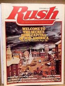 RUSH SECRET DRUG CAPITOL VINTAGE NOV 1976 MARIJUANA POT DOPE MAGAZINE -NICE! - Picture 1 of 3