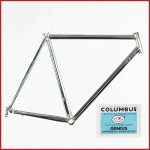 NOS OLMO FORMA COLUMBUS GENIUS STEEL FRAME VINTAGE ROAD BIKE BICYCLE NEW 90s 54 - Picture 1 of 12