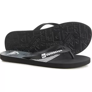 2 sandali infradito uomo Quiksilver Java nero bianco blu argento nuovi 10 - Foto 1 di 2
