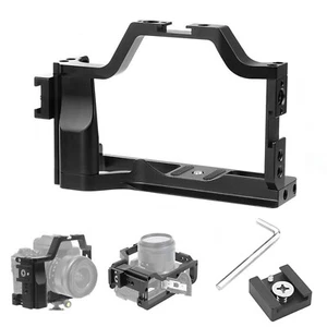 Aluminum Camera Cage For Canon EOS M50 M5 SLRW/Cold Shoe Mount 1/4" 3/8" Hole - Picture 1 of 12