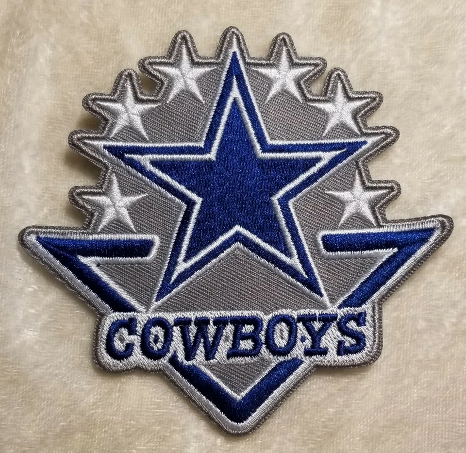 Dallas Cowboys 7 Star Iron On Embroidered Patch ~Free Tracking! - Image 1 of 1