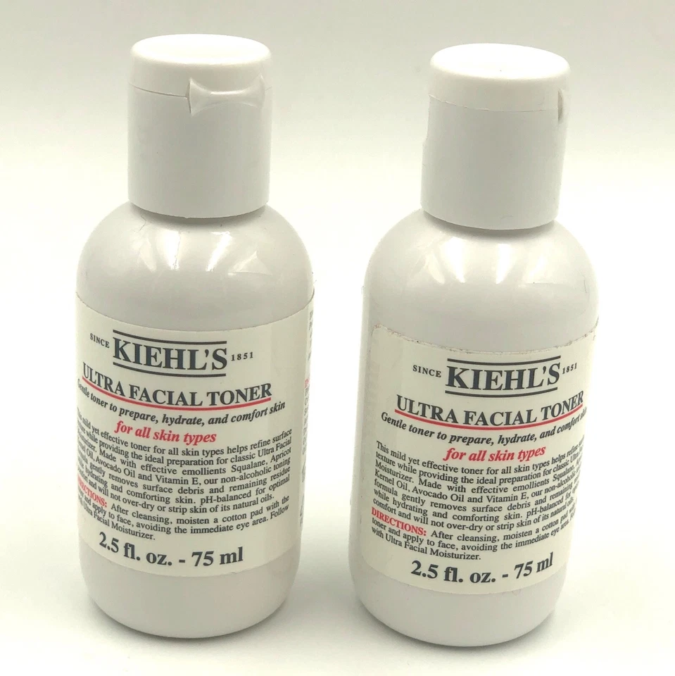 ¡Sellado! Lote de 2: Tónico facial Kiehl's Ultra 75 ml * 2 = 150 ml / 5 oz en total Foto 1 de 2