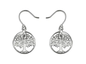 Tree of Life Earrings Sterling silver gift for women or girl - Picture 1 of 6