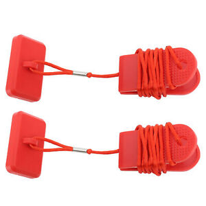 2PCS Treadmill Running Machine Safety Key Replacement Emergency Stop Switch_sd