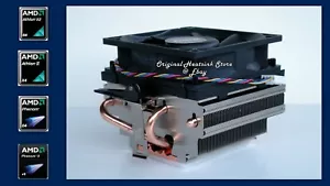 GENUINE AMD HEATSINK COOLING FAN FOR ATHLON 64 X2 3600-3800-4000-4200-4400-4600 - Picture 1 of 6