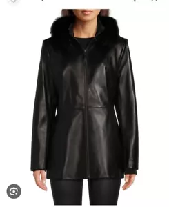 Wow! NWT 800$ Katherine Kelly Jacket Size S lamb Leather (few scratches on back) - Picture 1 of 12