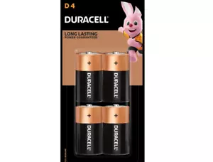 Duracell D-Size Batteries Coppertop Alkaline Batteries 4pk AU Free Shipping - Picture 1 of 1