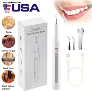 Ultrasonic Tooth Cleaner Dental Plaque Calculus Scaler Tartar Remover Eliminator - Picture 1 of 15