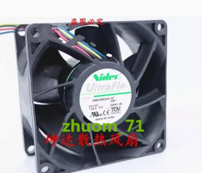 1PC NIDEC 24BS2A5-07 8038 24V 1.05A V80E Inverter 4-wire fan - Image 1 of 4