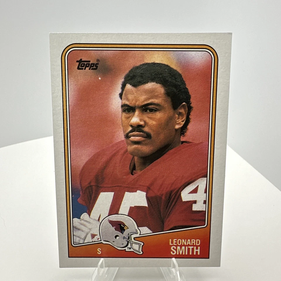 1988 Topps Leonard Smith Rookie Phoenix Cardinals #257 - Image 1 of 2
