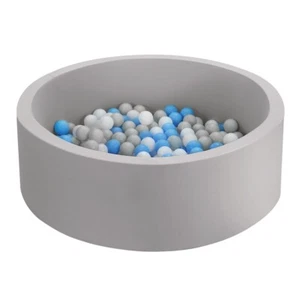 Baby Kids Soft Ocean Ball Pit Paddling Foam Pool Child Barrier Toy 90x30cm Grey - Picture 1 of 8