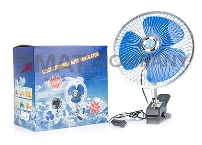 Mini Ventilateur Voiture 8" Ventilateur Fan 12V Mini Climatiseur - Photo 1/4