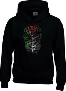 Palestine Face Hoodie, Save Palestine Save Gaza Pullover, Unisex Kids Hood Top - Picture 1 of 2