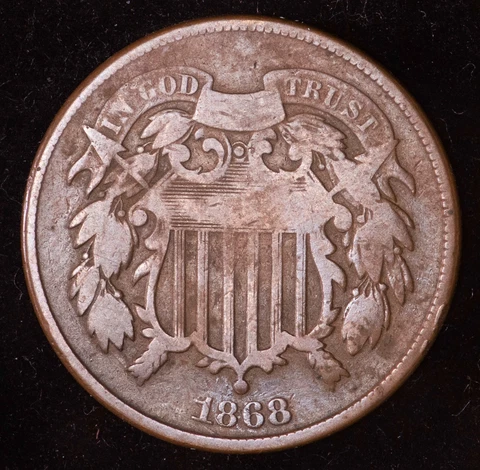 1868 2 CENT Cover