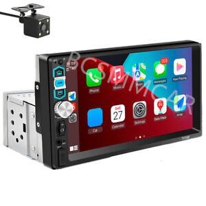 Touch Screen Car Stereo Radio Bluetooth FM Player For Apple Carplay Android Auto