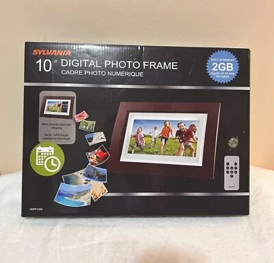 Sylvania 10" Digital Photo Frame SDPF1089 - Holds 4,000 Pictures - Image 1 of 4