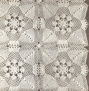 VINTAGE Tannenzapfen Tagesdecke/Afghanisch/Häkelmuster NUR ANLEITUNG - Bild 1 von 1