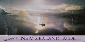 The Steamship Earnslaw Cruising Down Lake Wakatipu, Panoramic Postcard 1993 - Picture 1 of 2