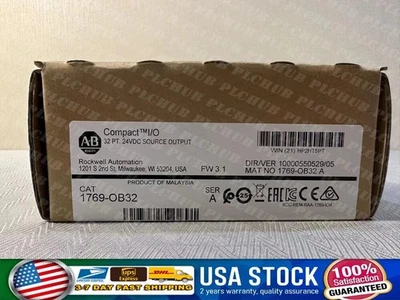Allen-Bradley 1769-OB32 New Sealed SER A CompactLogix 32 Pt 24VDC D/O Module - Image 1 of 4