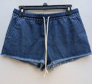 Aerie by American Eagle Jeansshorts elastischer Bund zum Überziehen abgeschnitten ausgefranst Small - Bild 1 von 5