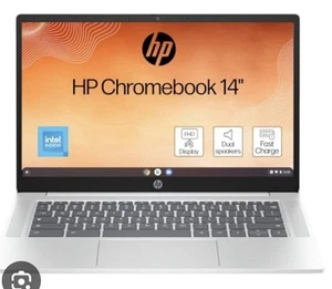 HP Chromebook 14"|Intel Processor N100 Processor|8 GB RAM| 128GB, 14a-nf0003sa - Zdjęcie 1 z 11