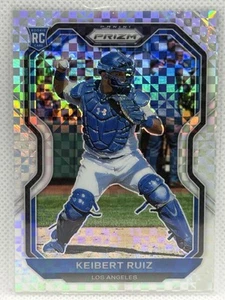 Panini Prizm #87 2021 Keibert Ruiz Power Plaid Prizm #/75 - Imagen 1 de 2