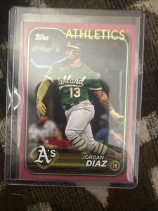 2024 Topps Serie 2 - Jordan Díaz #697 Día de la Madre Rosa Caliente/50 - Imagen 1 de 2