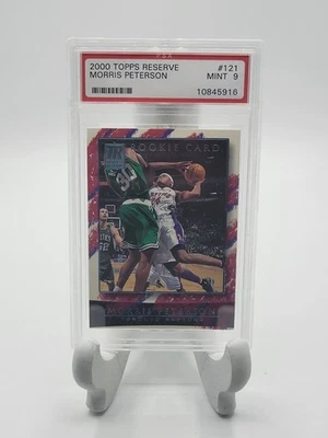 2000 Topps Reserve Morris Peterson Rookie PSA 9 MT - TORONTO RAPTORS /1499 - Image 1 of 2