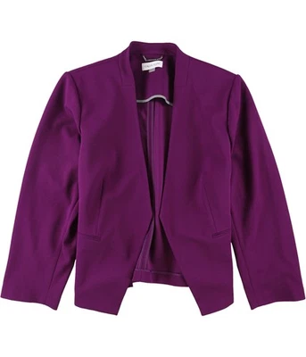 Chaqueta Blazer Recortada Calvin Klein Mujer, Púrpura, Talla Grande, 22W Foto 1 de 2