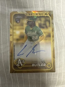 2024 Topps Gilded Collection Chrome Gold Auto Lawrence Butler /99 Athletics - Imagen 1 de 6
