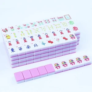 Pink Panda American Mahjong Set - 166 Mahjong Tiles Only, 1.2-Inch Tiles with UV - Picture 1 of 7