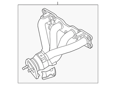 Colector de escape original Hyundai 2011-2014 Sonata 28511-2G710 Foto 1 de 2
