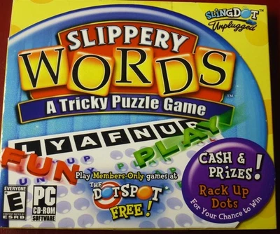 Video Game PC Slippery Words Puzzle Game NEW SEALED Jewel - Image 1 of 2