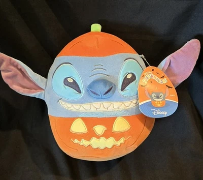 Disney Stitch Pumpkin Halloween Squishmallow 10” Plush NWT Limited Edition - Image 1 of 4