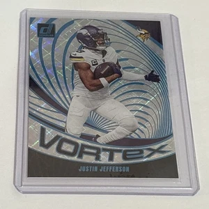 2024 Panini Donruss Football - Justin Jefferson - Vortex Cosmic /100 - Vikings - Picture 1 of 2