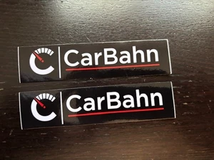 Carbahn Performance Controller Sticker 2pc Set White Black Red 4"x1" - Picture 1 of 1