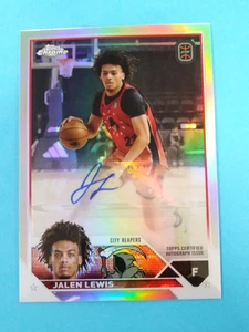 2023-24 Topps Chrome OTE - JALEN LEWIS - Basketball Refractor AUTO City Reapers - Picture 1 of 2